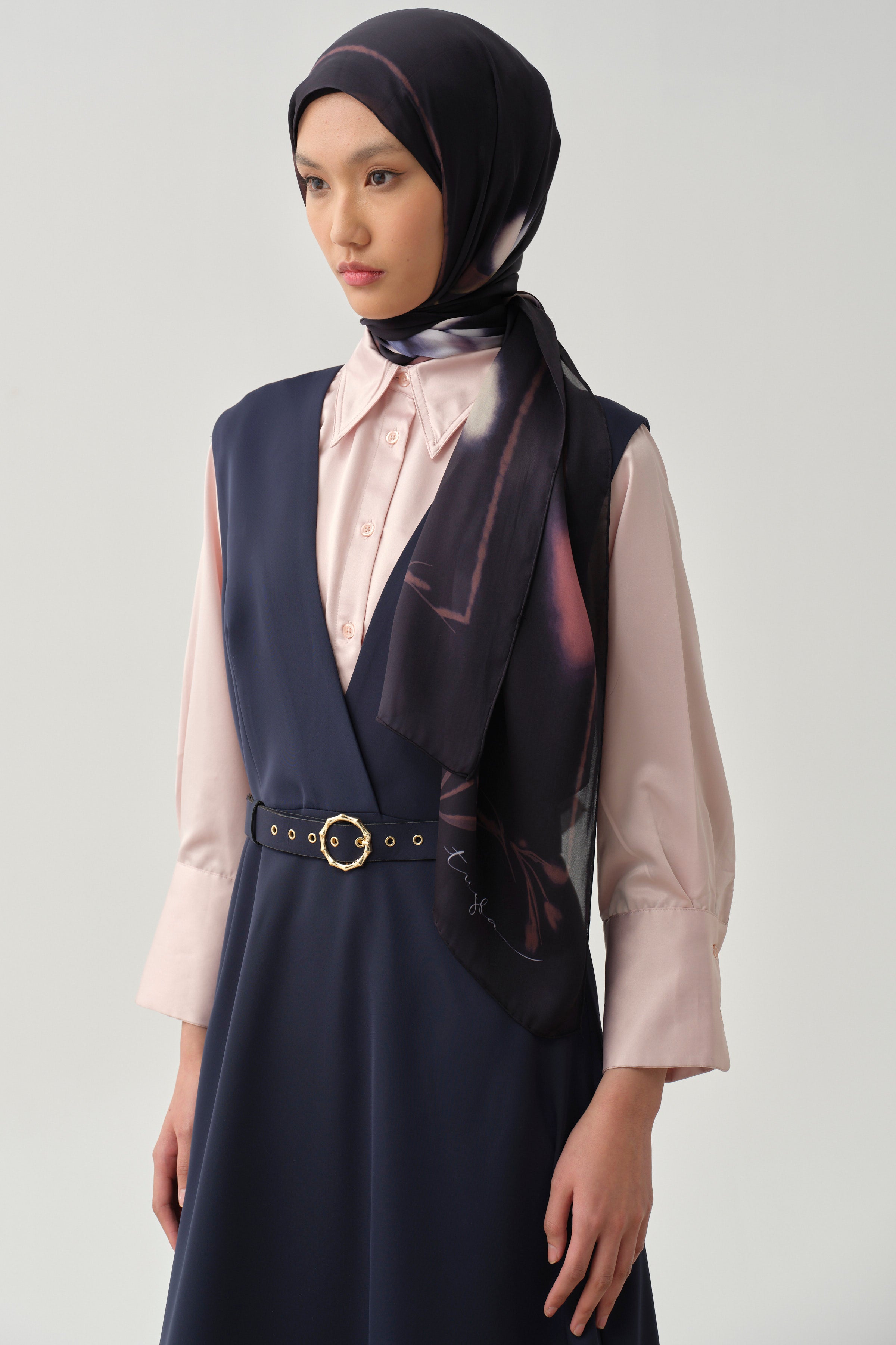 V Yaka Kemerli Jile - Lacivert TUGBA