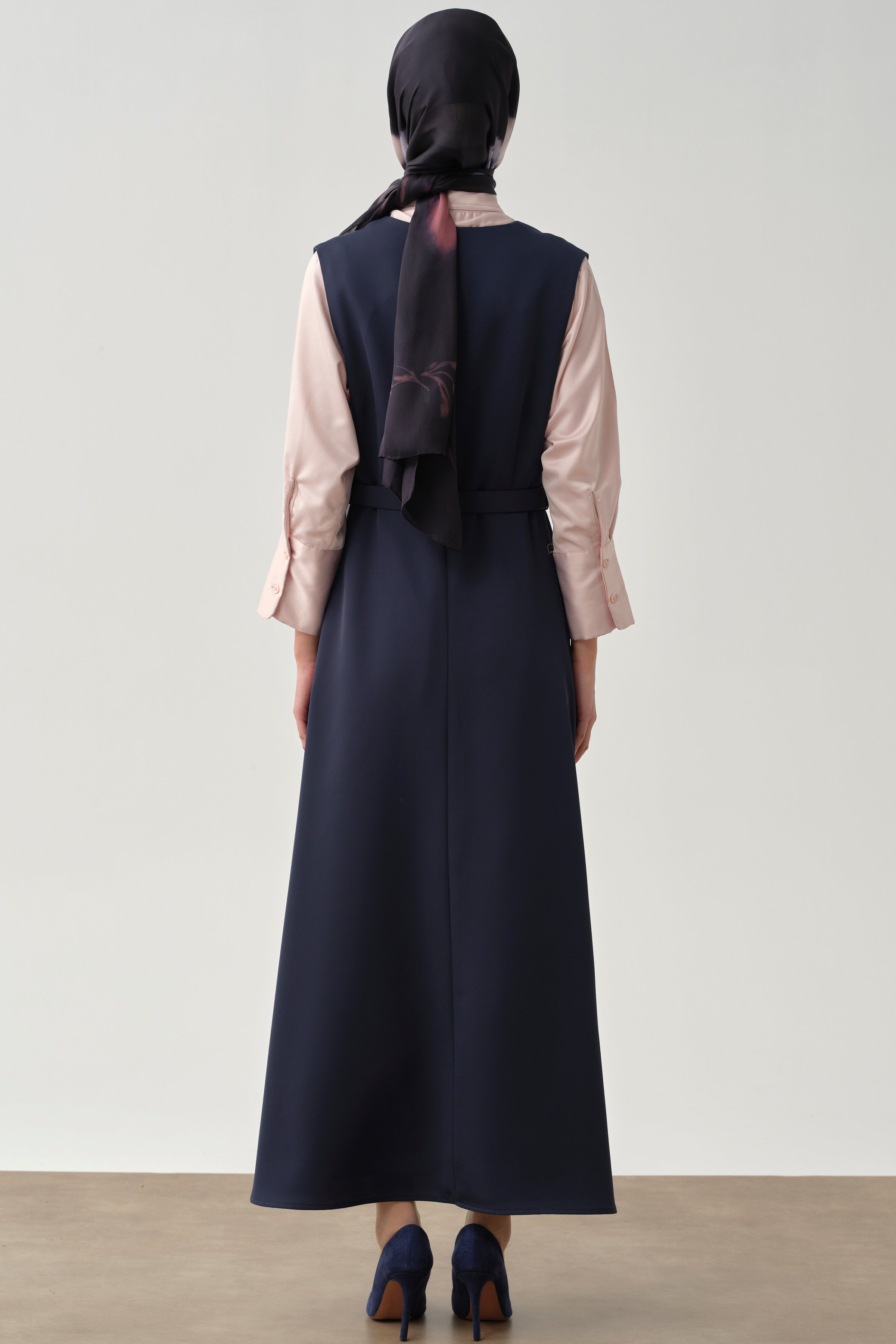 V Yaka Kemerli Jile - Lacivert TUGBA