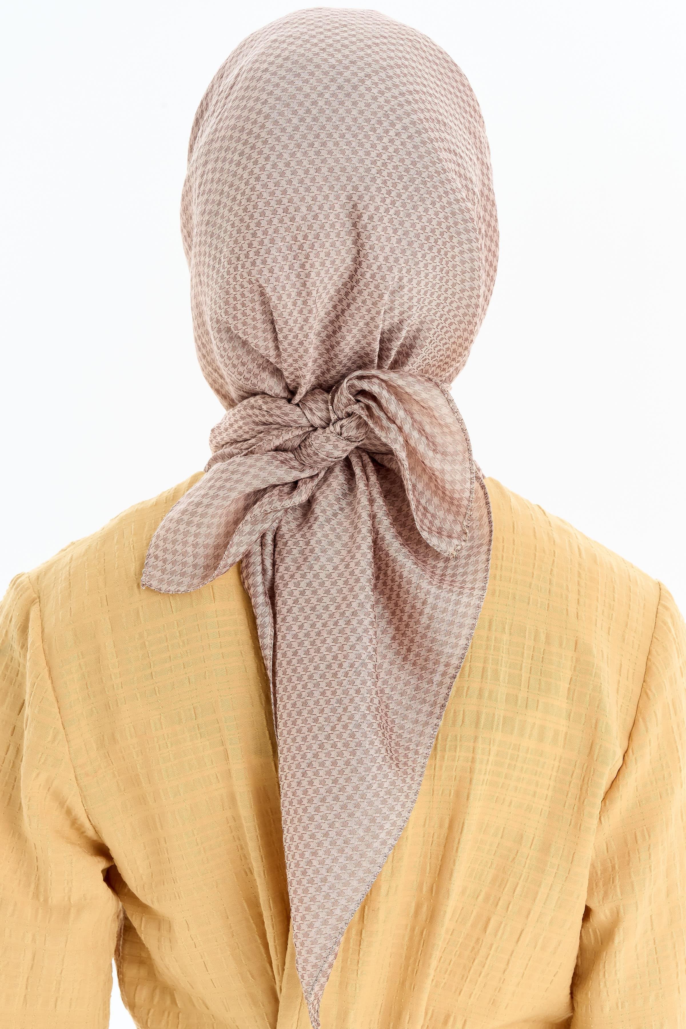 Kazayağı Desen Viskon Eşarp - Bej TUGBA