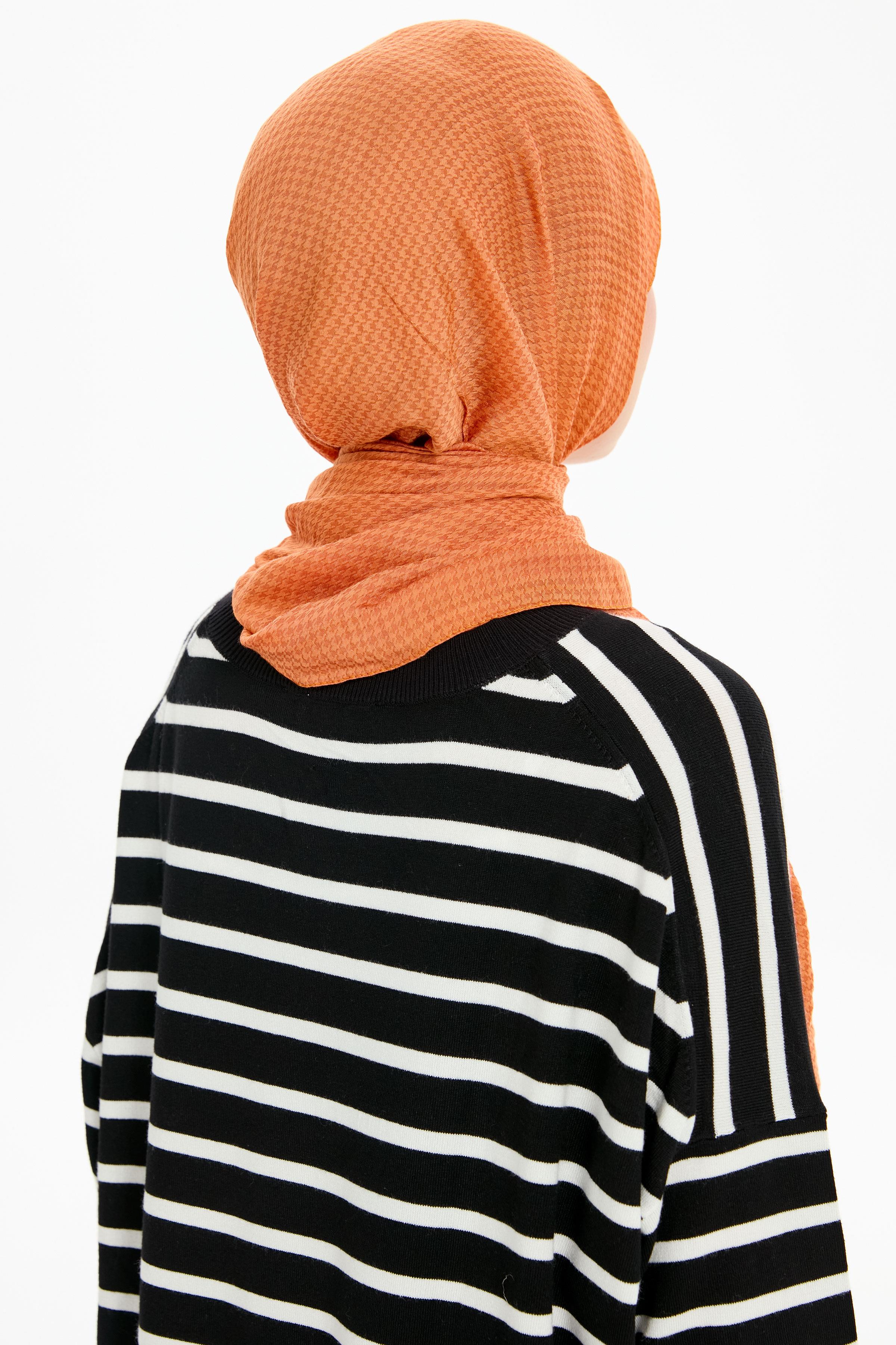 Kazayağı Desen Viskon Şal - Taba TUGBA