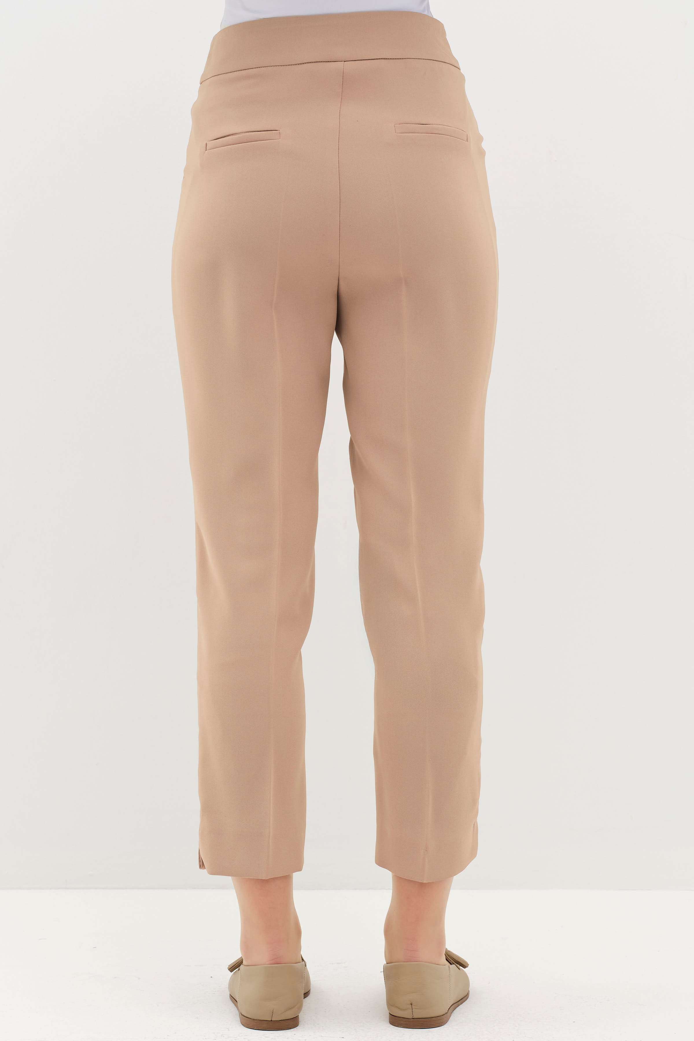 Yüksek Bel Basic Pantolon - Bej TUGBA