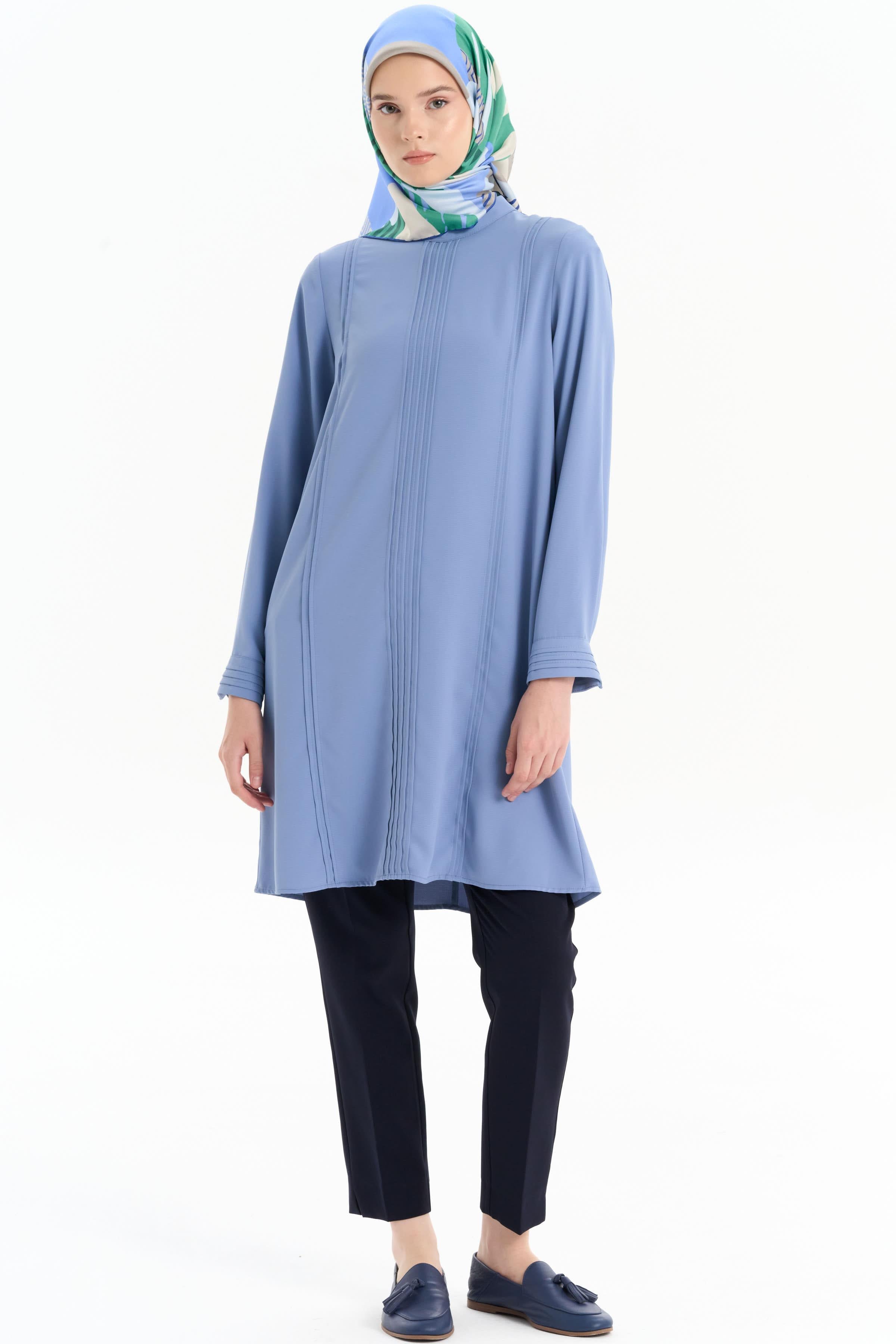 Yüksek Bel Basic Pantolon - Lacivert TUGBA