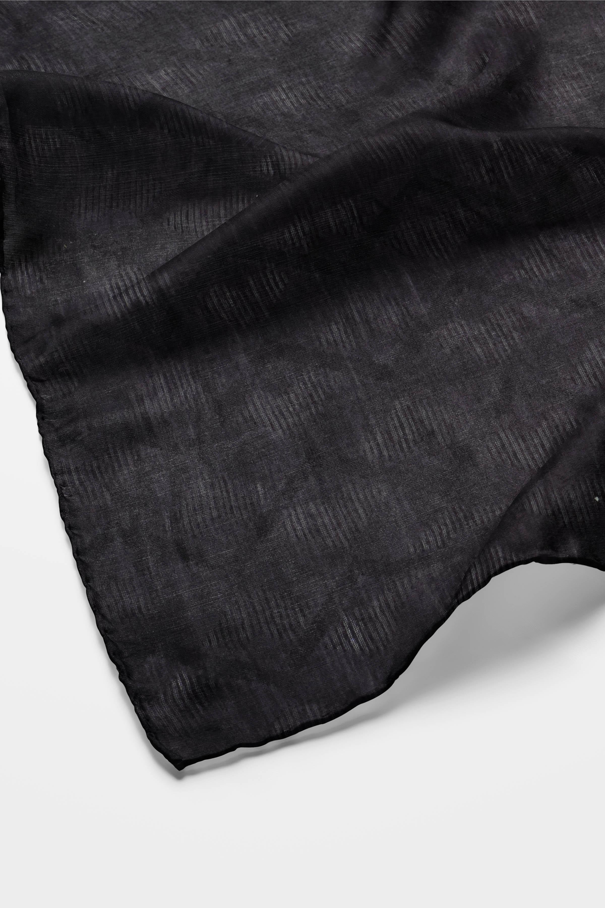 Düz Renk Zeugma Şal - Siyah TUGBA