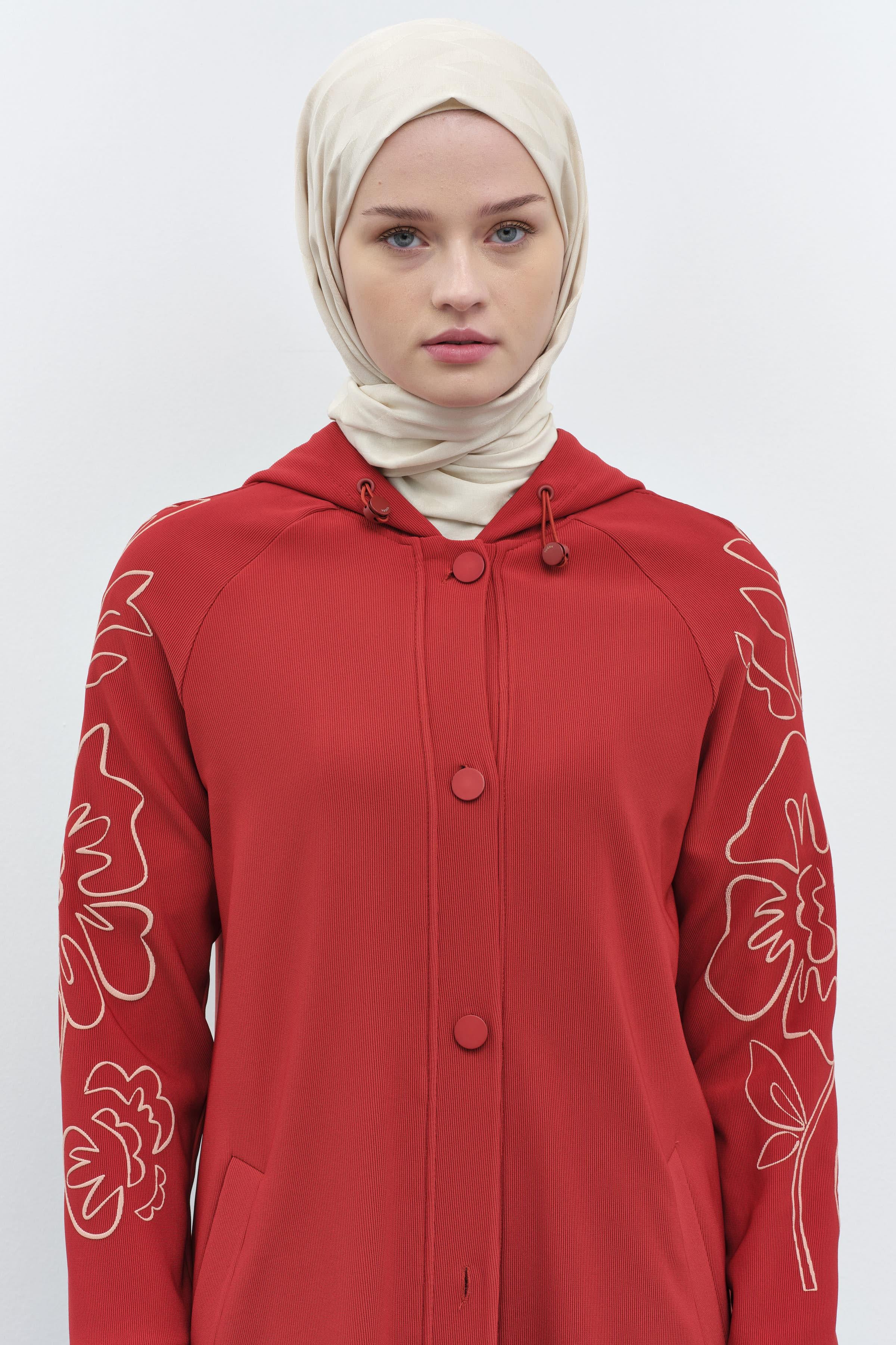 Zikzak Desen Viskon Şal - Taş TUGBA