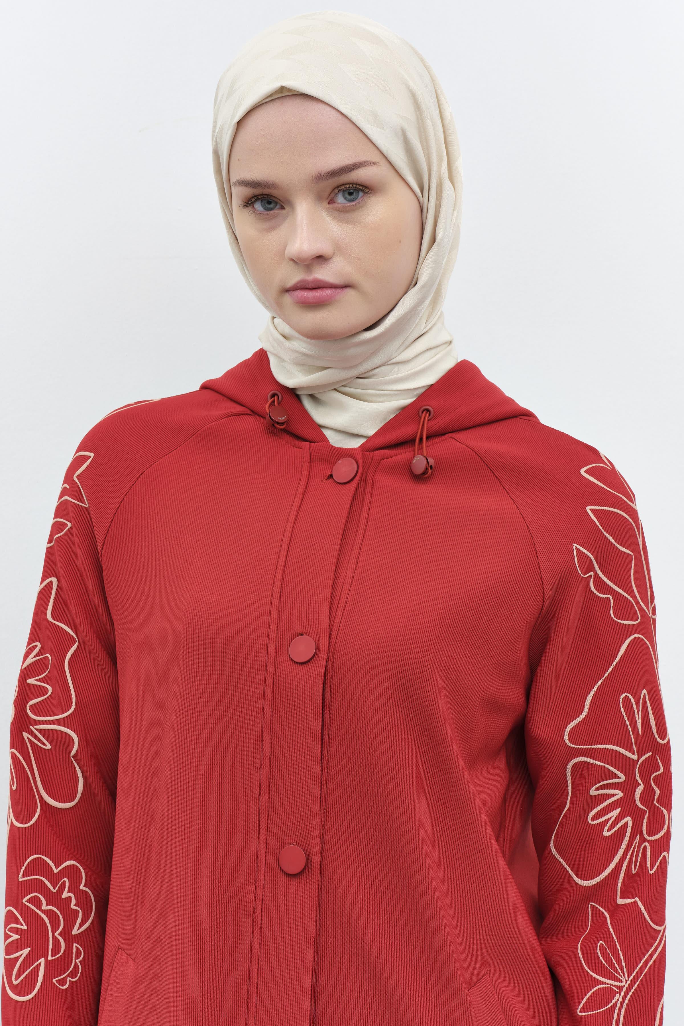 Zikzak Desen Viskon Şal - Taş TUGBA