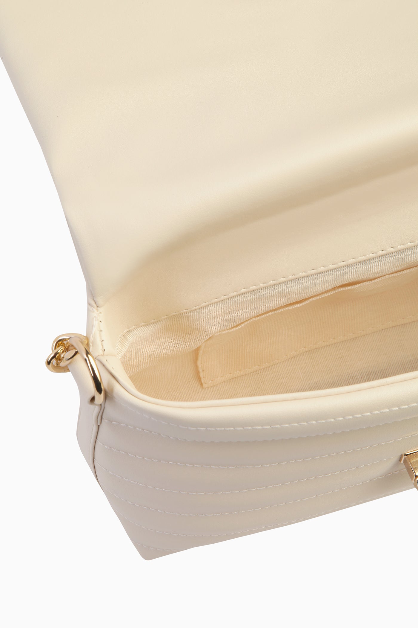 Zincir Askılı Flap Çanta - Bej TUGBA