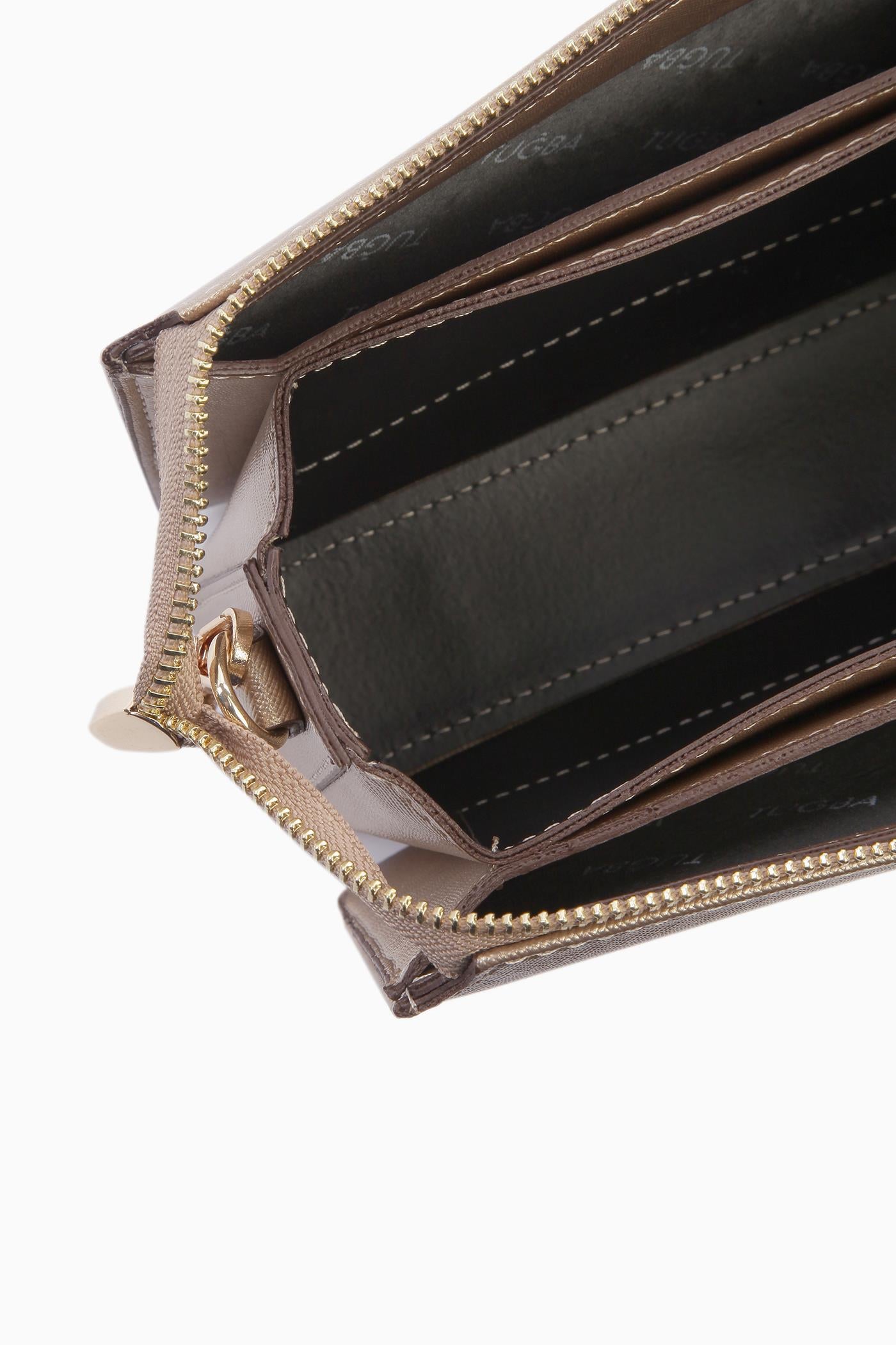 Zincir Askılı Kulplu Çanta - Altın TUGBA