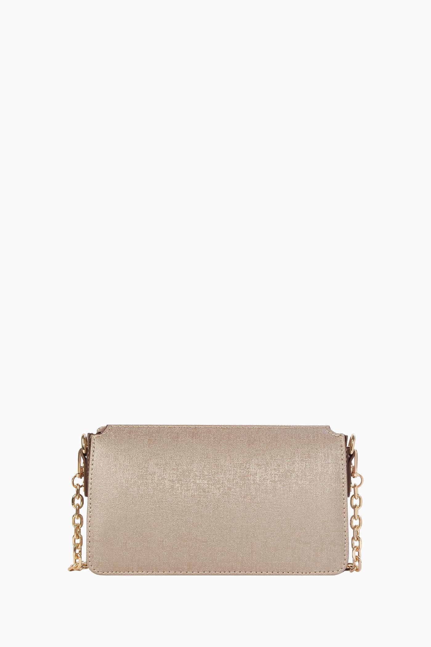 Zincir Askılı Kulplu Çanta - Vizon TUGBA