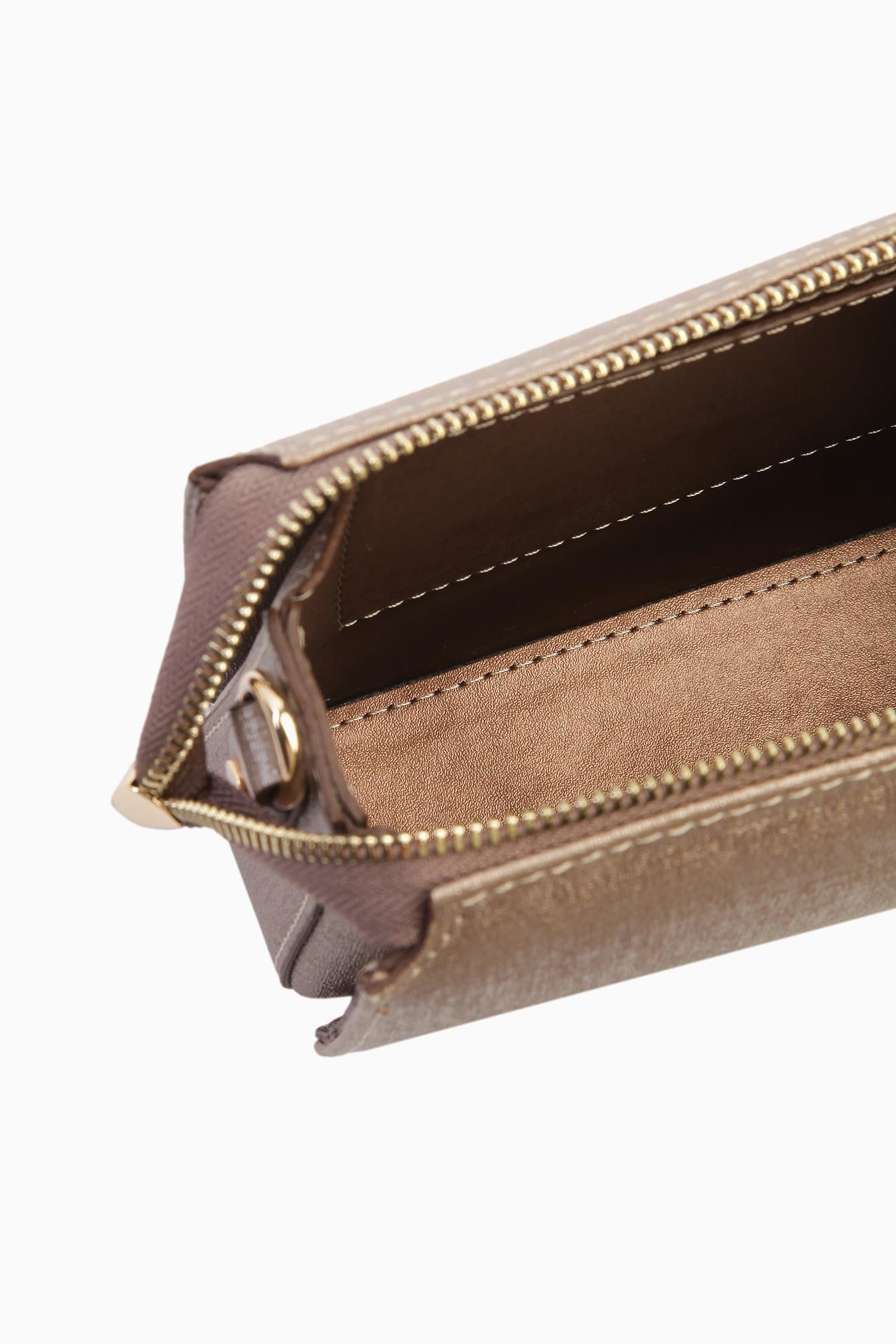 Zincir Askılı Kulplu Çanta - Vizon TUGBA