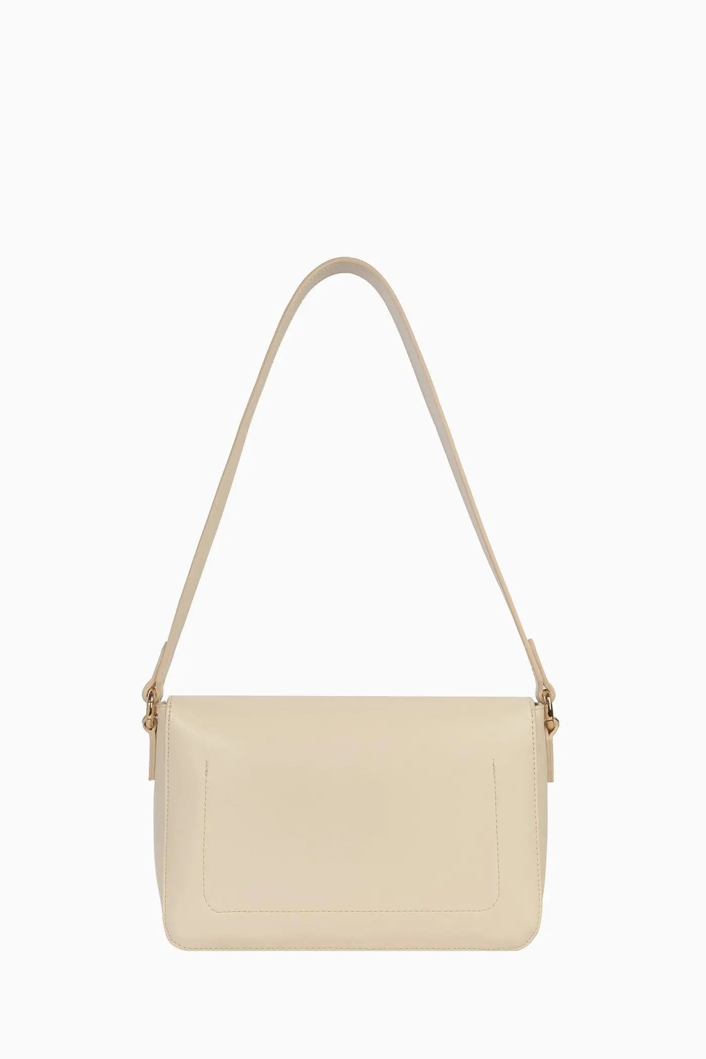 Zincir Detaylı Flap Çanta - Ekru TUGBA