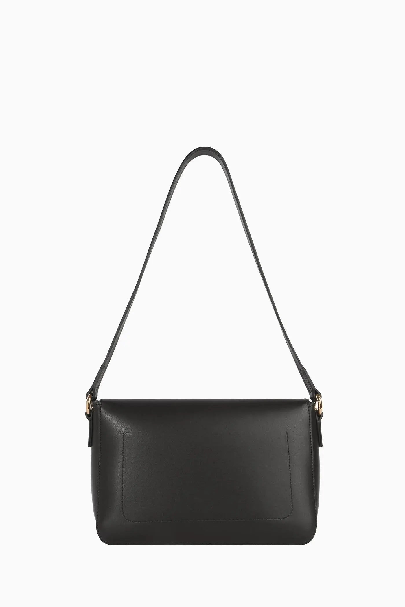 Zincir Detaylı Flap Çanta - Siyah TUGBA