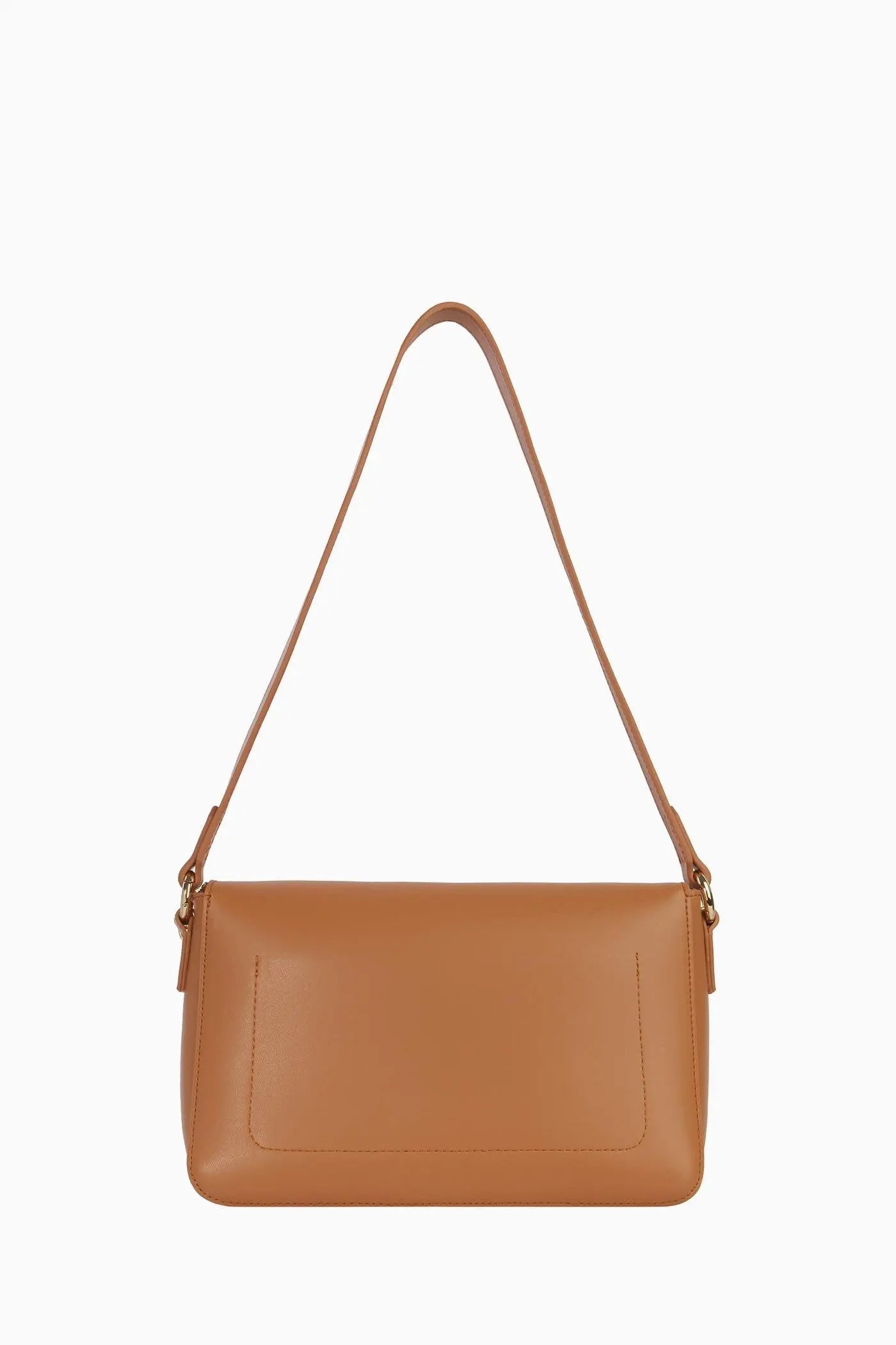 Zincir Detaylı Flap Çanta - Taba TUGBA