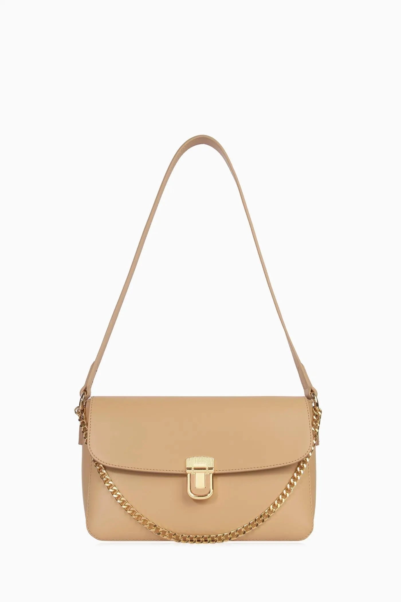 Zincir Detaylı Flap Çanta - Ten TUGBA