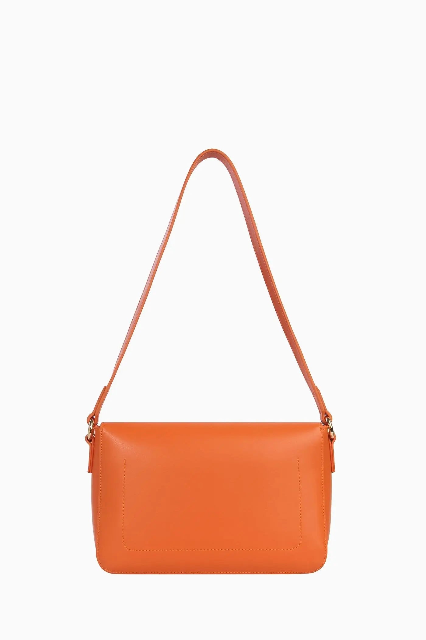 Zincir Detaylı Flap Çanta - Turuncu TUGBA