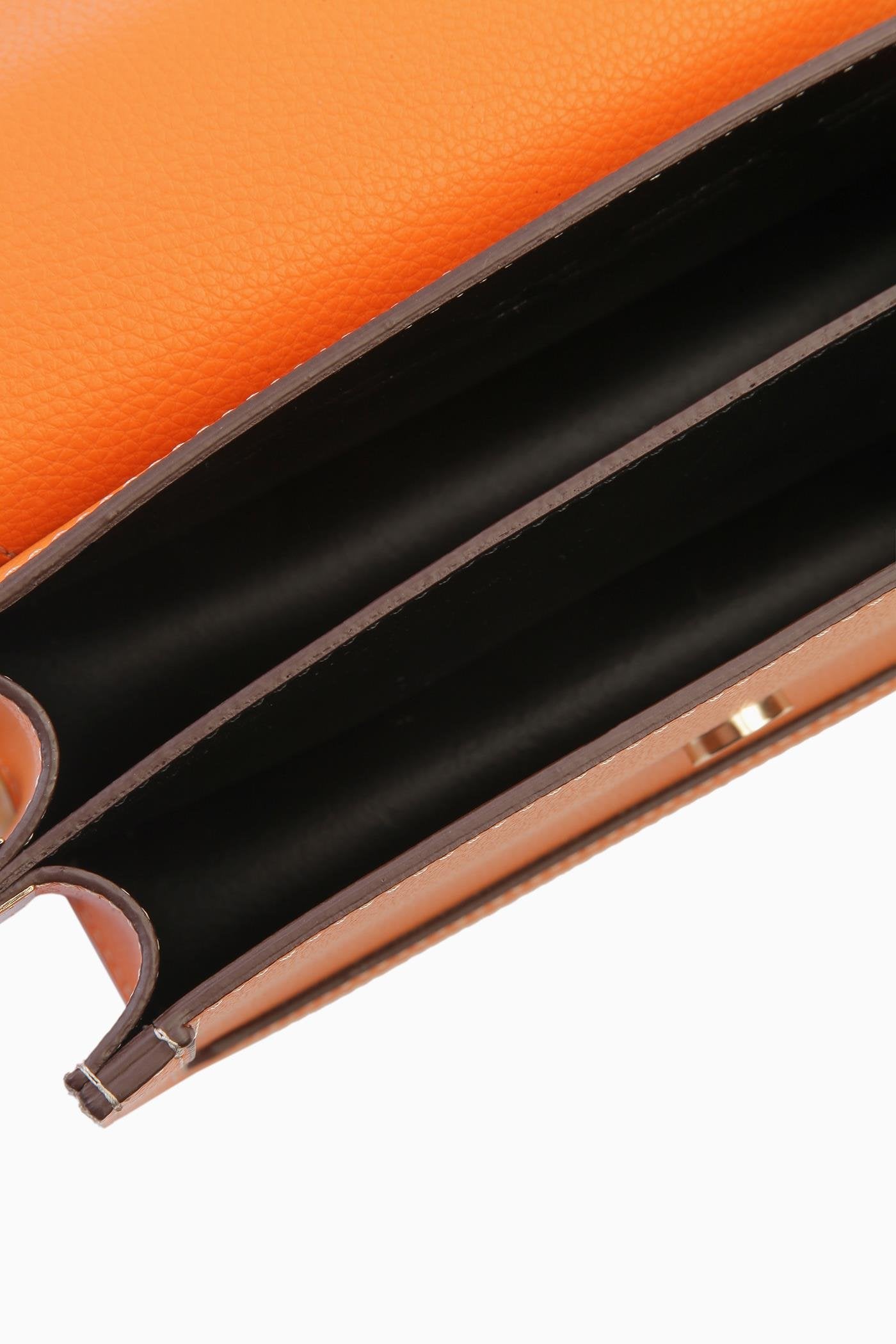 Zincirli Flap Çanta - Oranj TUGBA