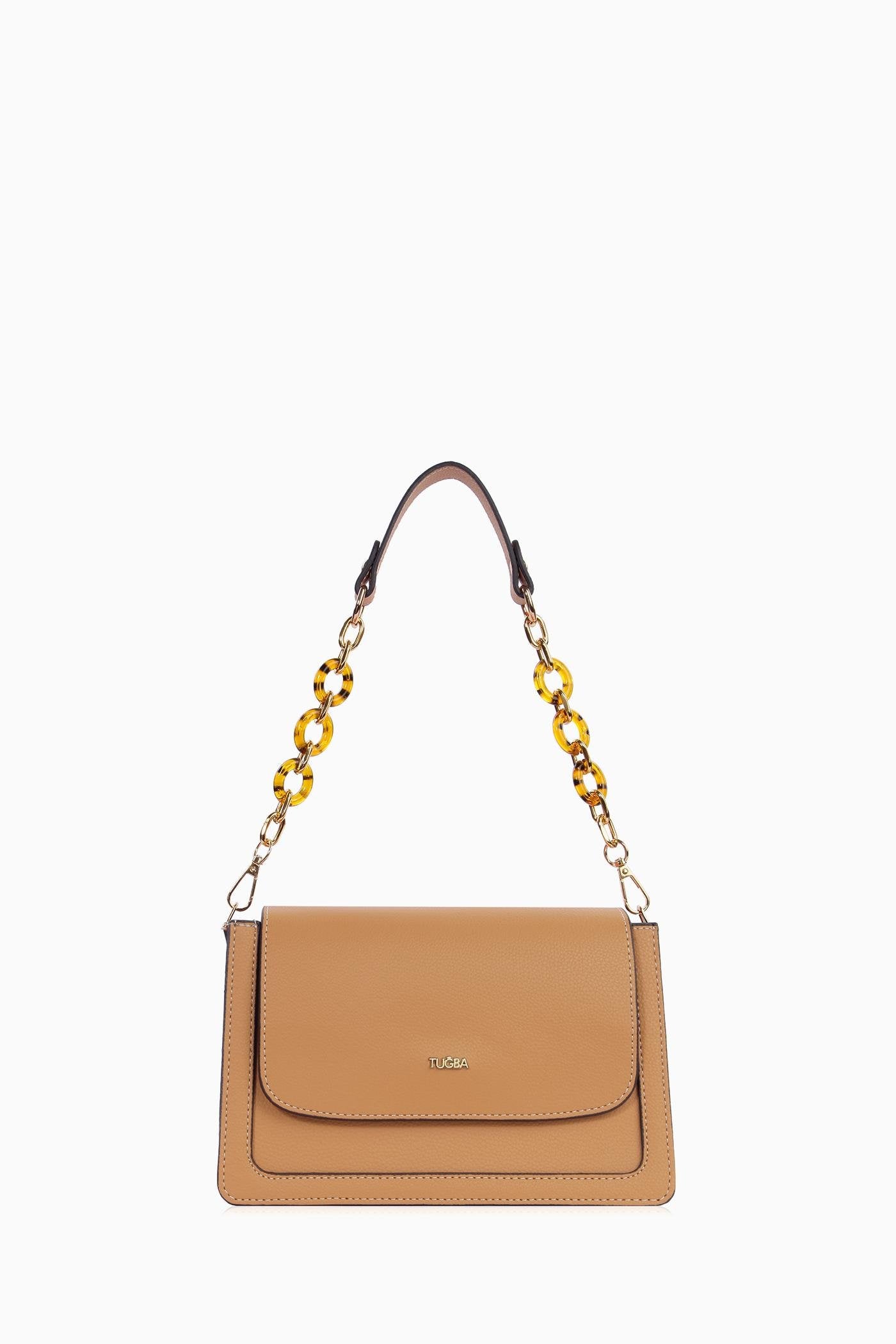 Zincirli Flap Çanta - Ten TUGBA