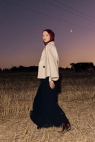 Kruvaze Mini Ceket - Ekru TUGBA