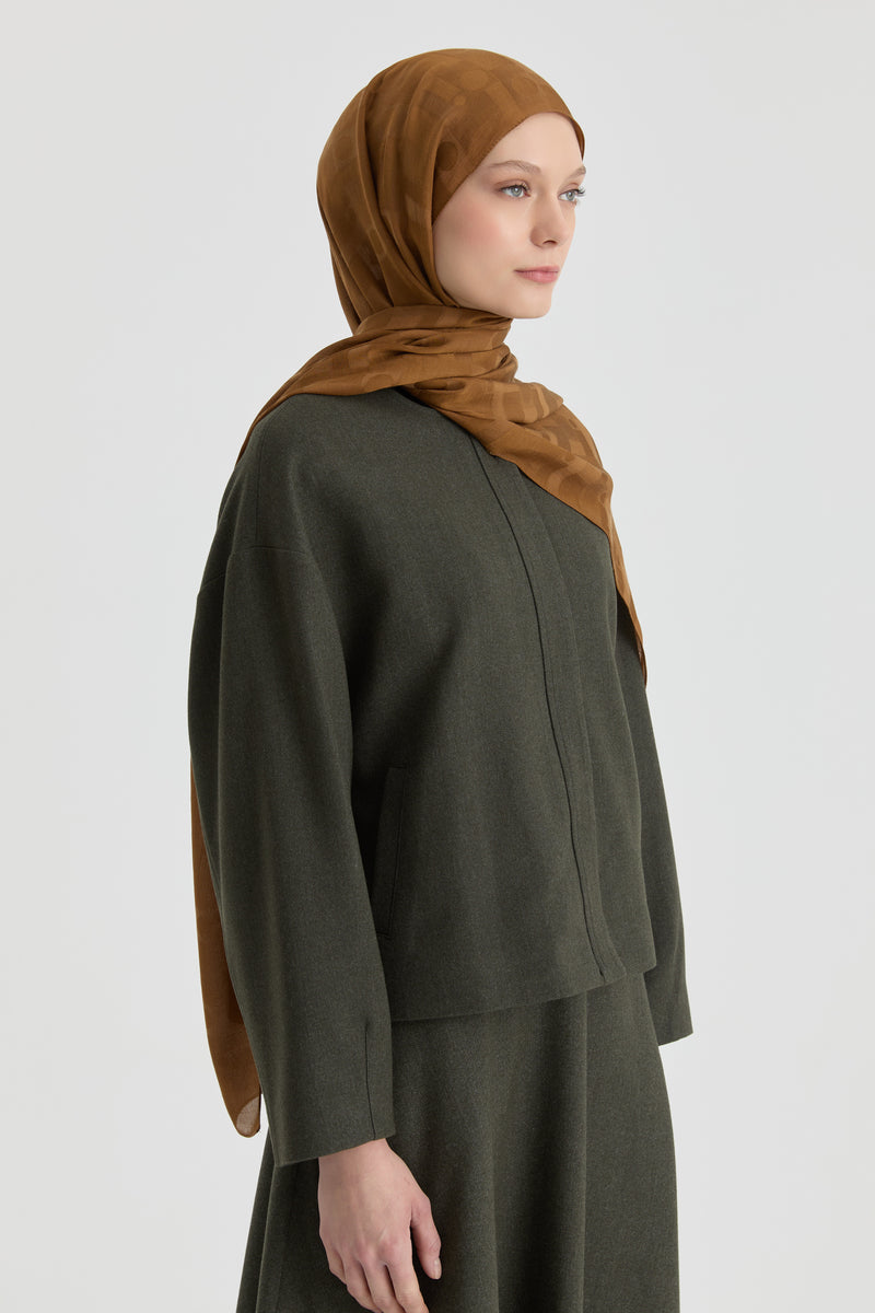 Miray Jakar Natural Şal - Camel TUGBA