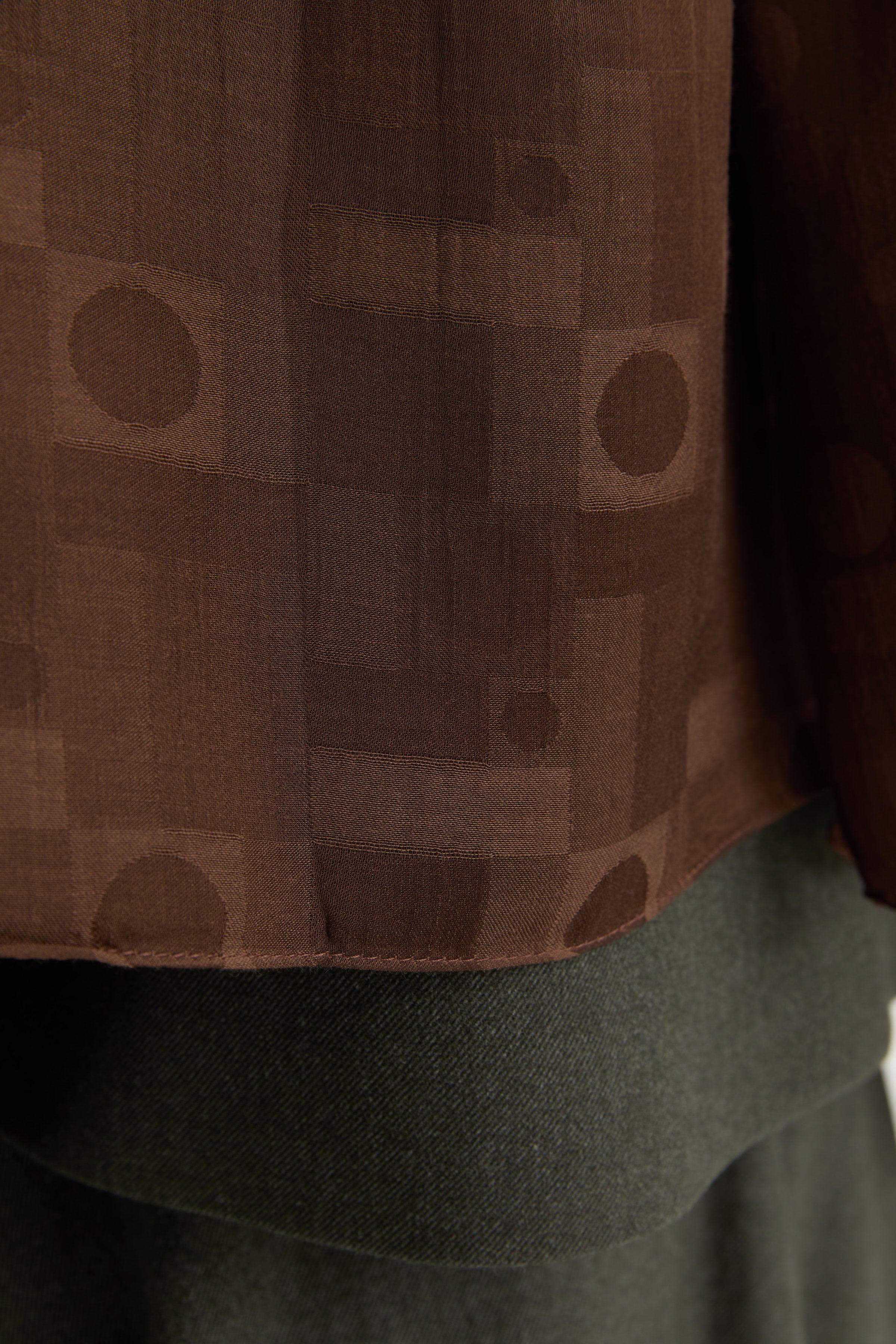 Miray Jakar Natural Şal - Kahve TUGBA