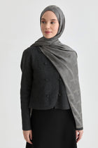 Miray Jakar Natural Şal - Füme TUGBA
