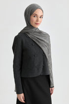 Miray Jakar Natural Şal - Füme TUGBA