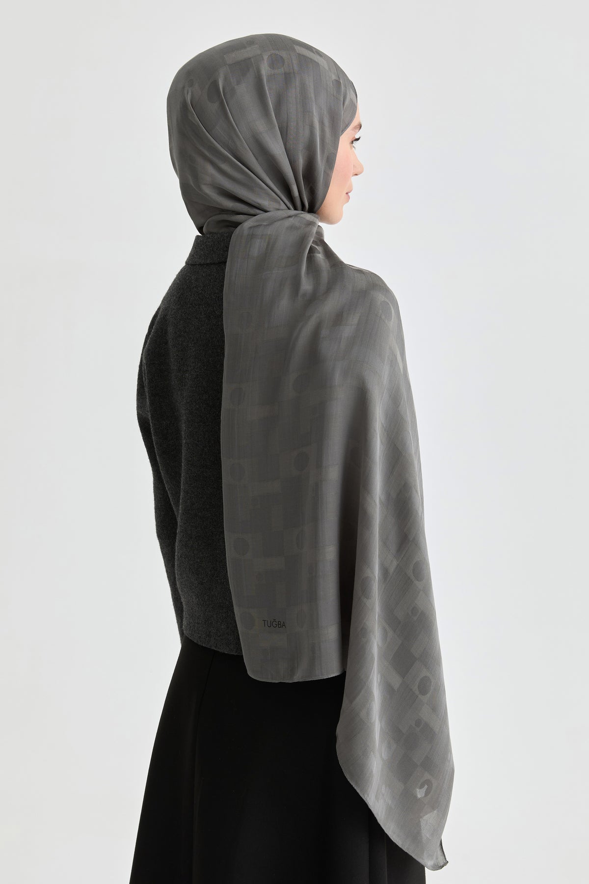 Miray Jakar Natural Şal - Füme TUGBA