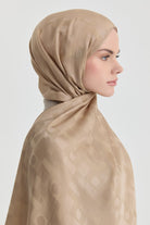 Miray Jakar Natural Şal - Vizon TUGBA