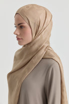 Miray Jakar Natural Şal - Vizon TUGBA