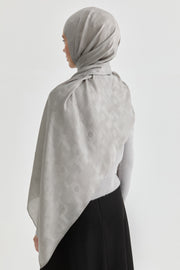 Miray Jakar Natural Şal - Gümüş TUGBA