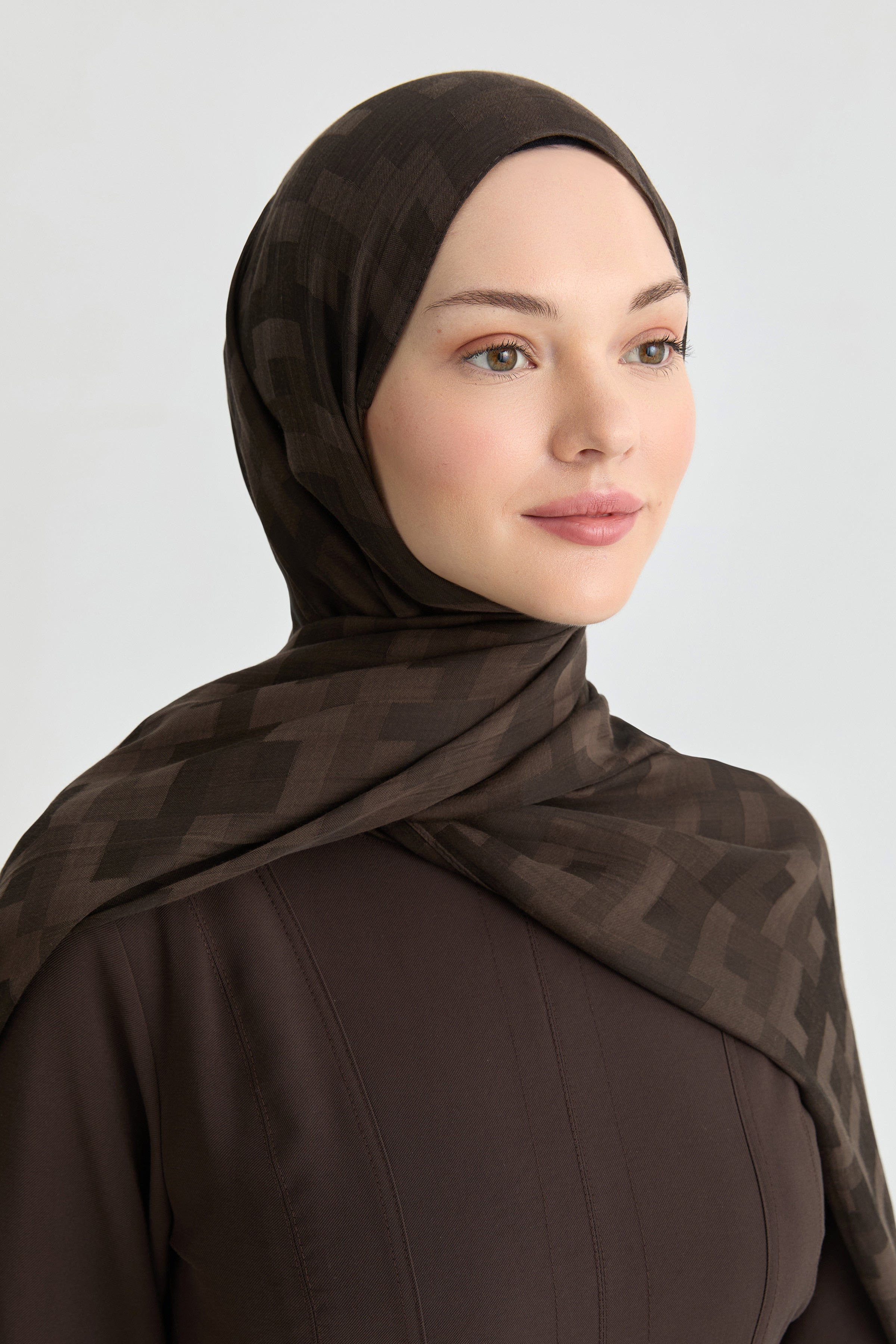 Serra Jakar Natural Şal - Acı Kahve TUGBA