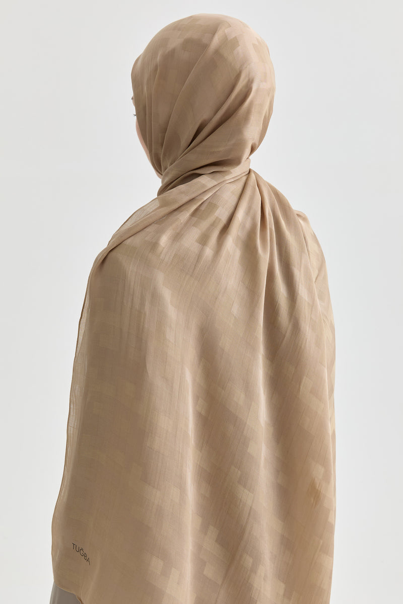 Serra Jakar Natural Şal - Vizon TUGBA