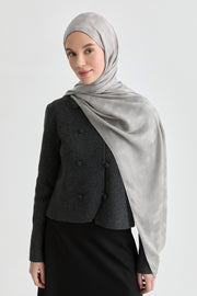 Serra Jakar Natural Şal - Gümüş TUGBA