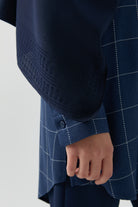 Füruzan Jakar Şal - Lacivert TUGBA