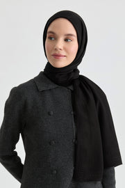 Füruzan Jakar Natural Şal - Siyah TUGBA