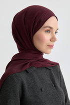Füruzan Jakar Natural Şal - Bordo TUGBA