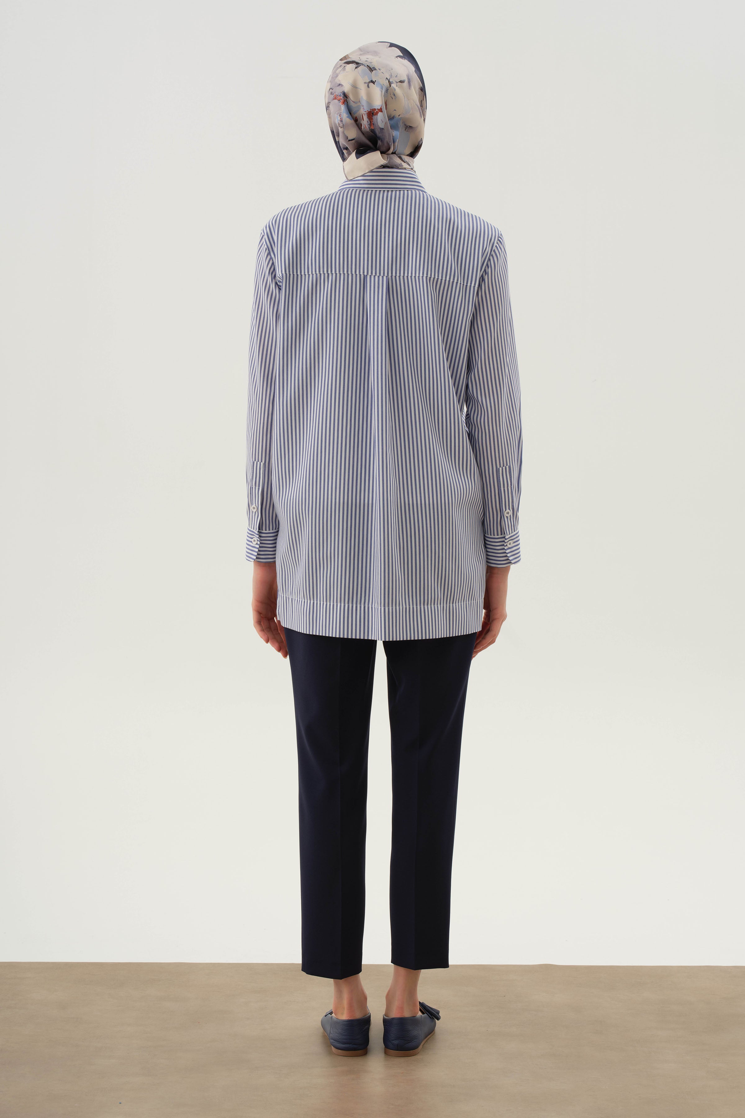 Bel Lastikli Havuç Pantolon - Lacivert TUGBA