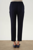 Bel Lastikli Havuç Pantolon - Lacivert TUGBA