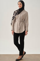 Bel Lastikli Dar Paça Pantolon - Siyah TUGBA