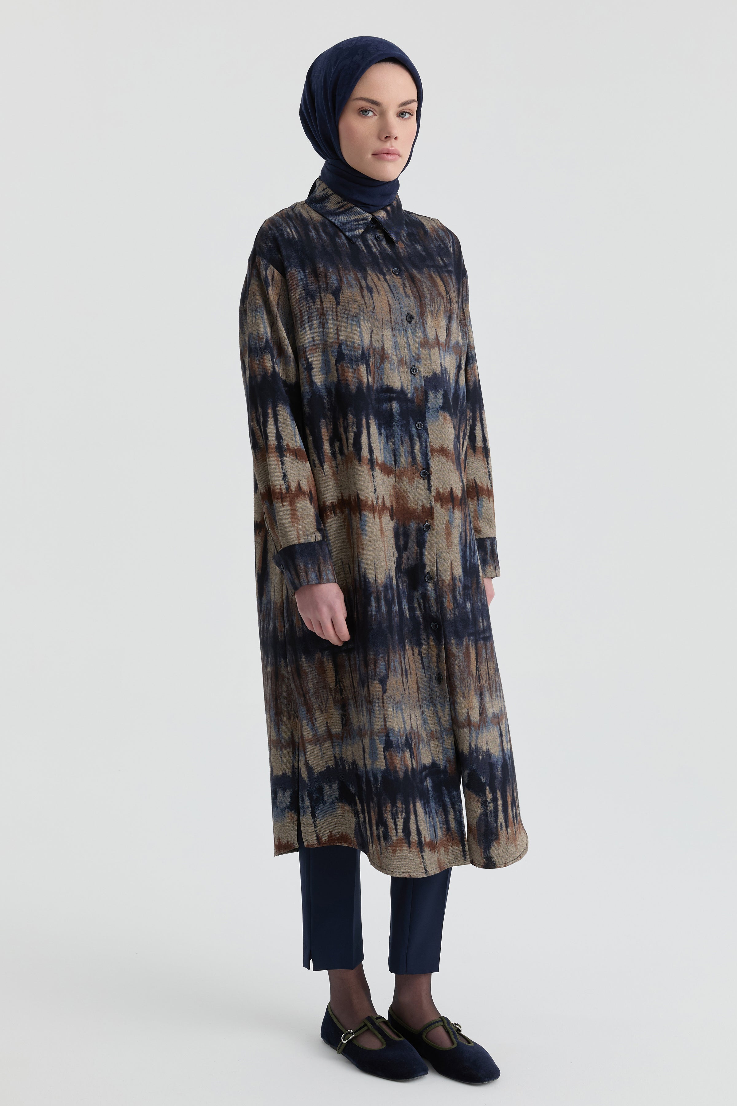 Yüksek Bel Basic Pantolon - Lacivert TUGBA