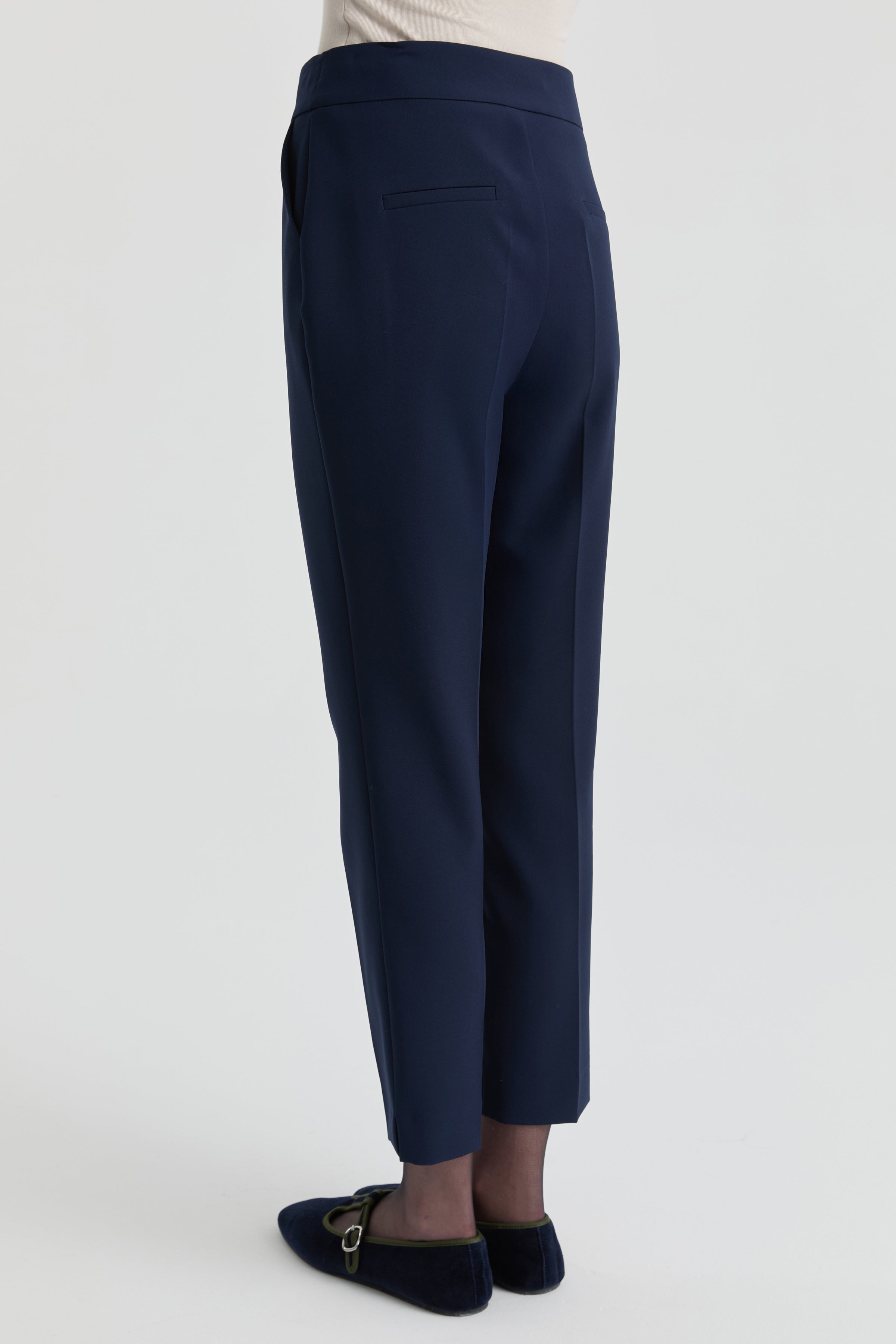 Yüksek Bel Basic Pantolon - Lacivert TUGBA