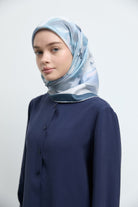 Firuze Twill İpek Eşarp - Açık Mavi TUĞBA