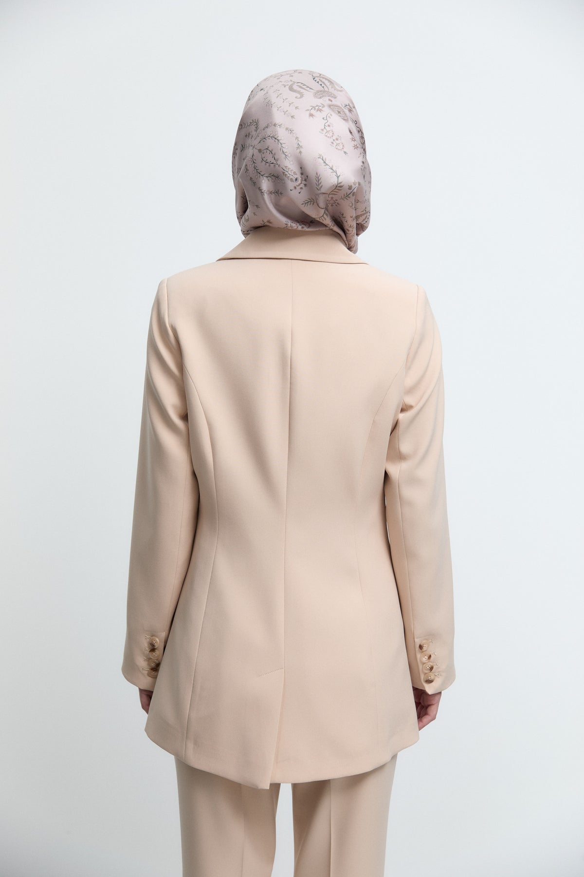 Kruvaze Ceket - Bej TUĞBA