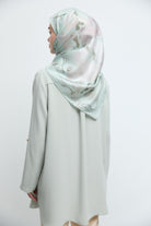 Demet Twill İpek Eşarp - Mint TUĞBA
