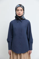 Firuze Twill İpek Eşarp - Acı Kahve TUĞBA