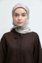 Firuze Twill İpek Eşarp - Taş TUĞBA