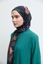 Lalin Natural Şal - Lacivert TUĞBA