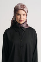 Mihrimah %100 Twill İpek Eşarp - Mürdüm