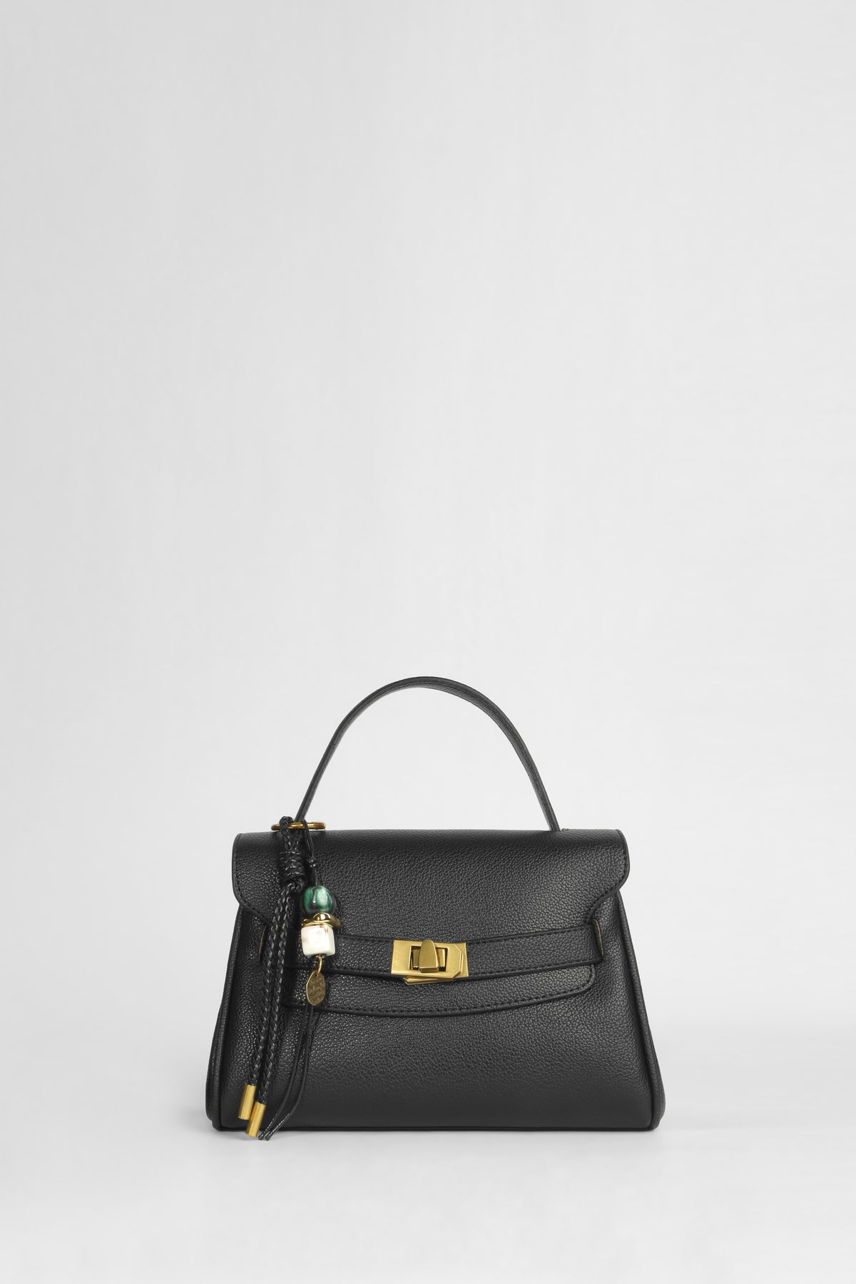 Charmed Flap Handbag - Black