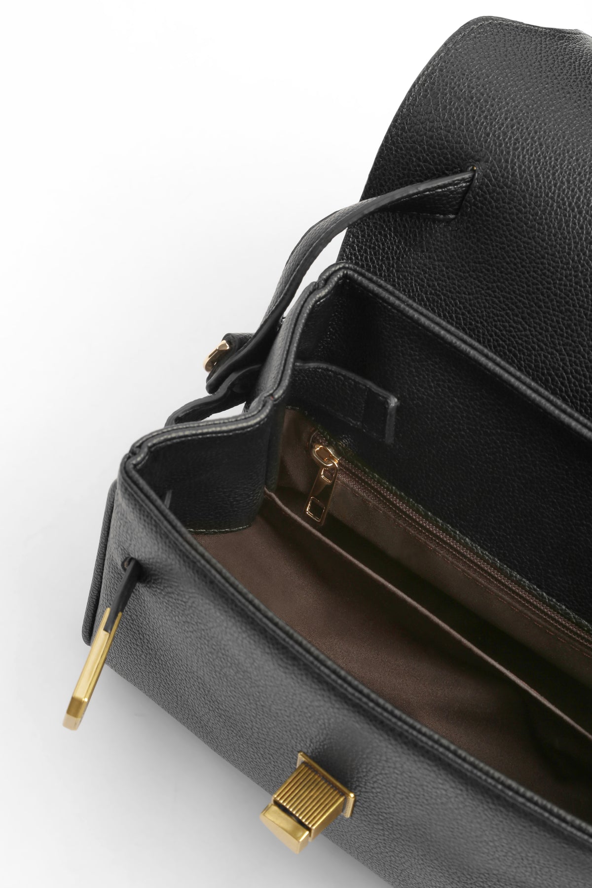 Charmed Flap Handbag - Black