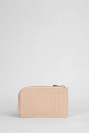 Genuine Napa Leather Card Holder Wallet - Pink